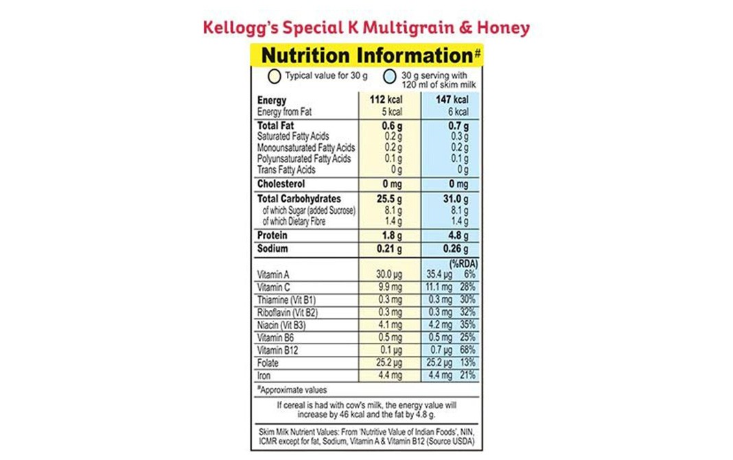 Kellogg's Special K Multigrain & Honey   Box  435 grams